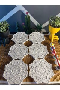 Mandala 4 (6 ADET) (3D) Xxl Taş Boyama Otonom Gelişim Çocuk Etkinliği Taş Boyama Seti Çocuk Gelişimi - Görsel 2