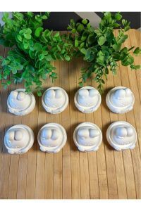 8 Adet (3D) Tavşan Boyama Taş Boyama Seti Paskalya Yumurtası Egg Coloring Taş Boyama Çocuk Etkinlik - Görsel 4
