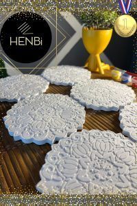 Mandala 3 (6 ADET) (3D) Xxl Taş Boyama Otonom Gelişim Çocuk Etkinliği Taş Boyama Seti Çocuk Gelişimi