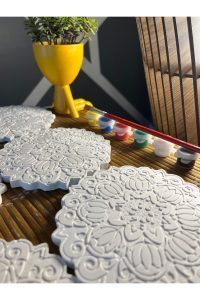 Mandala 3 (6 ADET) (3D) Xxl Taş Boyama Otonom Gelişim Çocuk Etkinliği Taş Boyama Seti Çocuk Gelişimi - Görsel 3