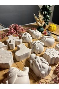 12 Adet (3D) Yılbaşı boyama seti Taş boyama seti Noel Christmas Çocuk Gelişimi Etkinlik - Görsel 2