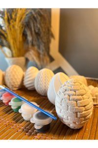 Desenli Yumurta (3D) Taş Boyama Paskalya Yumurtası Egg Taş Boyama Seti Çocuk Gelişimi Etkinlik - Görsel 2