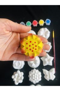 30 Adet (3D) Xl,l, Mini Taş Boyama Seti Deniz Hayvanları Çiçekler Anne Ve Çocuk Etkinliği Taş Boyama - Görsel 7